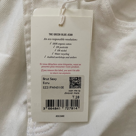 Sezane brut sexy jeans - Picture 4 of 12